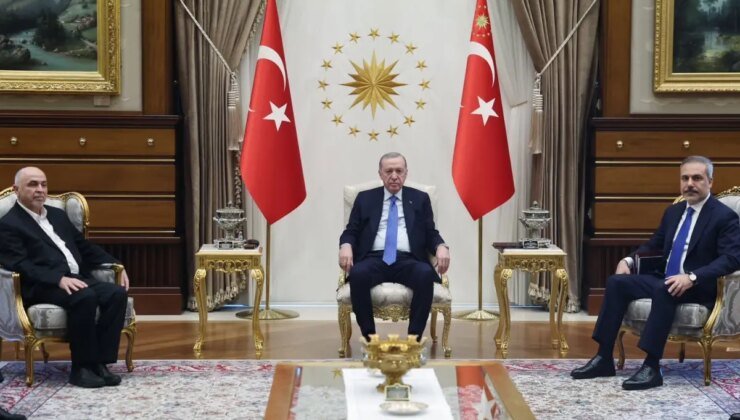 Ateşkes sonrası ilk ziyaret! Cumhurbaşkanı Erdoğan, Hamas heyetini Beştepe’de kabul etti