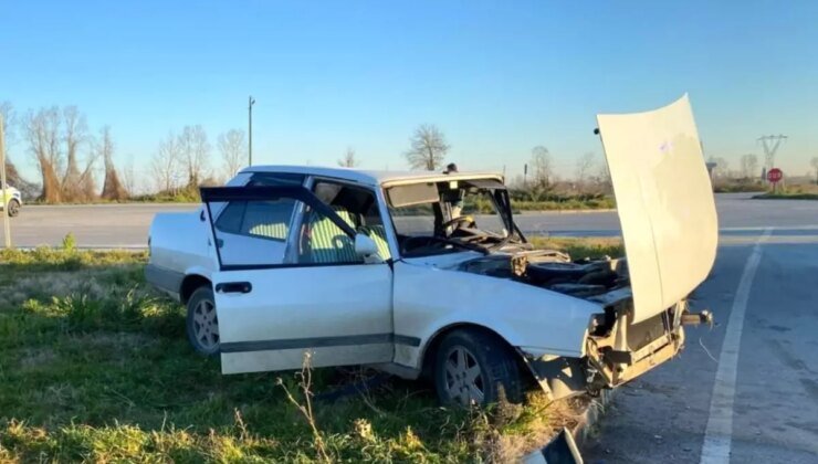 Samsun’da Trafik Kazası: Bir Yaralı
