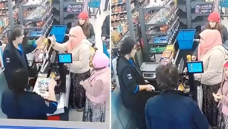 Zincir markette tırnakçılık yapan kadınlar sert kayaya çarptı