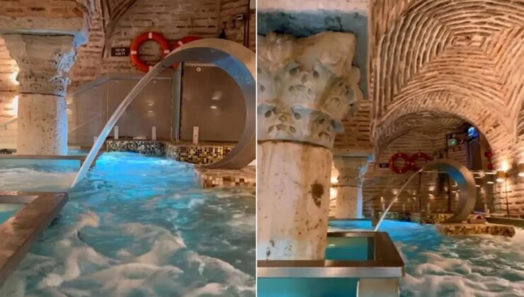 1500 yıllık tarihi sarnıçtaki masaj salonu için yolun sonu