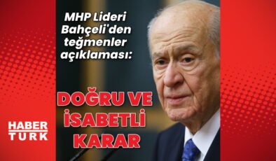 Bahçeli’den ihraç edilen teğmenler açıklaması: Ayırma kararı doğru ve isabetli bir karardır