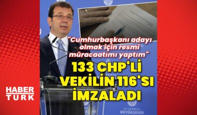 İmamoğlu: Resmi müracaatımı yaptım