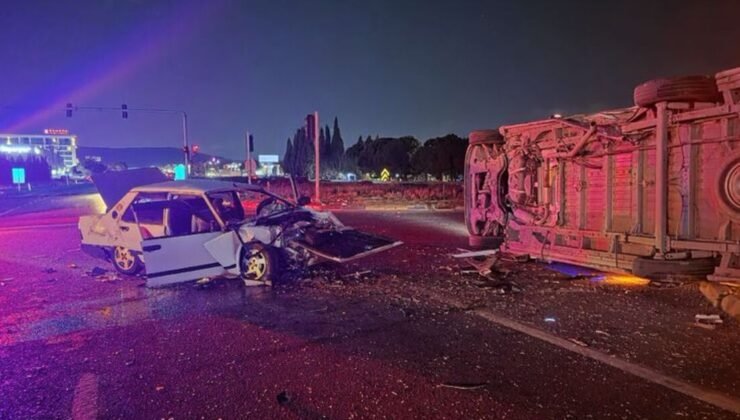 İzmir’de otomobille minibüs çarpıştı: 5 yaralı