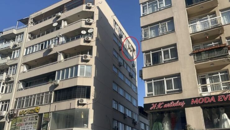 Telefonla konuşan genç kadın 8. kattan düştü!