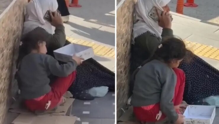 Dilencinin telefonunu görenler hayrete düştü
