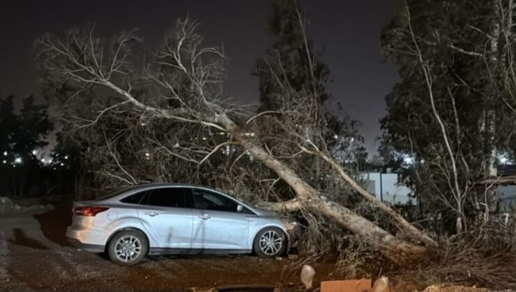 Hatay’da fırtına etkili oldu