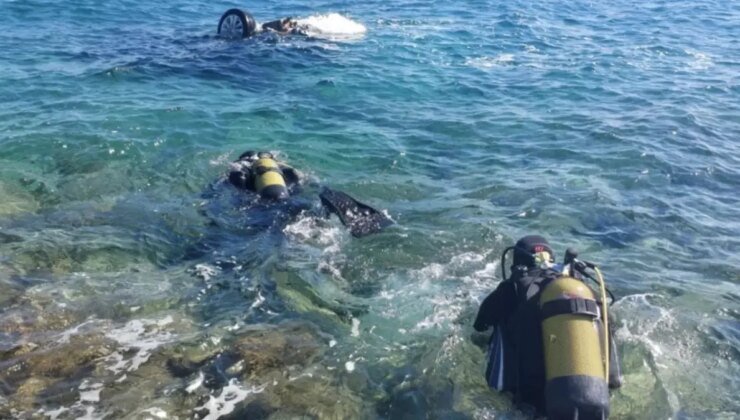 İzmir’de denize düşen otomobilde 1 kişi öldü