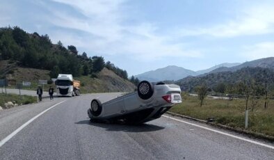 Adıyaman’da Otomobil Takla Attı: 1 Yaralı