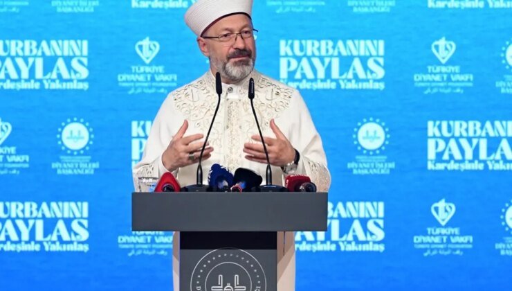 Ali Erbaş: 2 kiloluk kurban etini kurutup toz haline getiren milyonlarca insan var