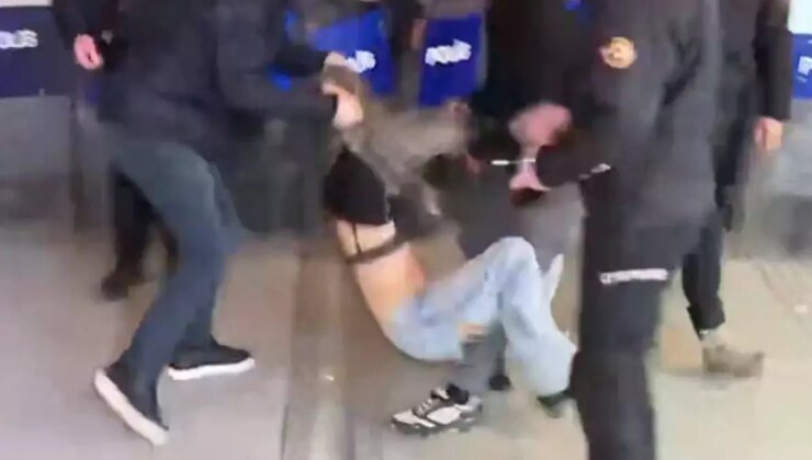 Ankara’daki gözaltılar sırasında sütyeni görünen eylemci erkek çıktı