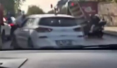Ataşehir’de Trafik Kavgası: Sürücü Aracını Diğerine Sıkıştırmaya Çalıştı
