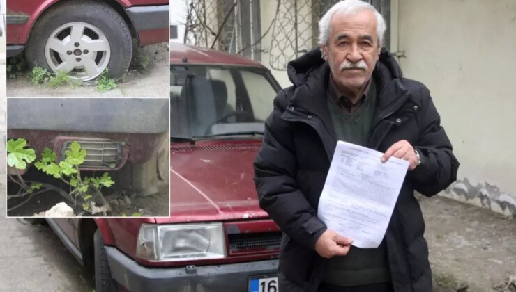 Bir garip olay! Emekli öğretmen, 17 yıldır aracını yerinden oynatamıyor