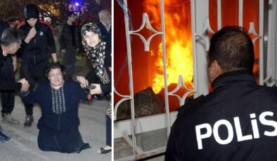 Boşanma davasından önce evi ateşe verdi: Yetimleri içeride kaldı, kurtarın!