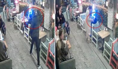 Dehşet anları kamerada! Karısının gözü önünde adamın ensesine ateş edip gitti