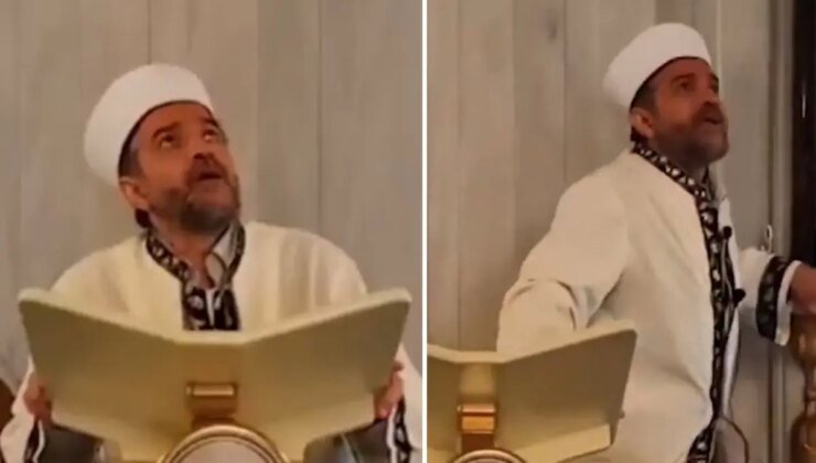 Depreme camide yakalanan imamın zor anları