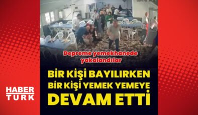 Depreme yemekhanede yakalandılar; bir işçi bayılırken bir kişi yemek yemeye devam etti