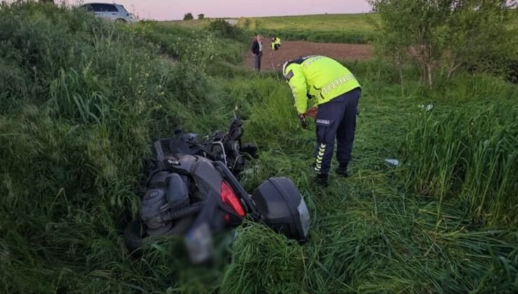 Edirne’de motosiklet devrildi: 1 ölü, 1 ağır yaralı