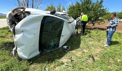 Elazığ’da Takla Atan Otomobil Kaza Yaptı: 5 Yaralı