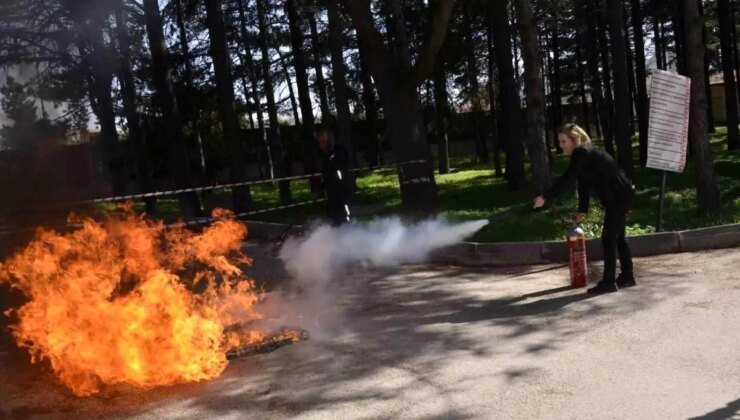 Eskişehir’de Personel Yangın Güvenliği Eğitimi Aldı