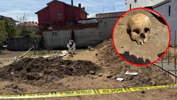 İnşaat işçilerinin bulduğu kafatası ekipleri harekete geçirdi