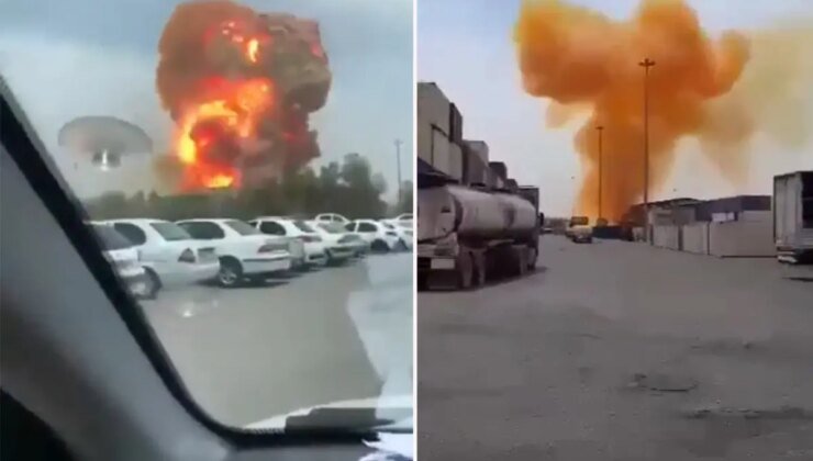 İran’da limandaki patlama anı kamerada: 4 ölü, 516 yaralı