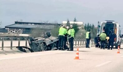 Konya’da otomobil kazası: 2 yaralı