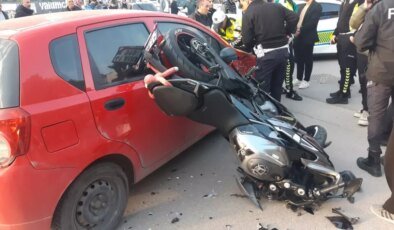 Körfez’de Otomobil ile Motosiklet Çarpıştı: Sürücü Yaralandı