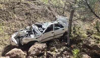 Kütahya’da Otomobil Şarampole Yuvarlandı: 1 Yaralı