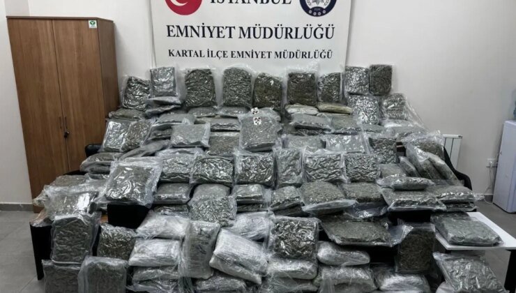 Maltepe’de petshop görünümlü depoda 100 kilo uyuşturucu ele geçirildi
