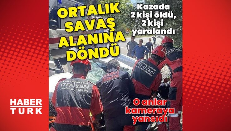 Marmaris’te 4 aracın karıştığı kazada 2 kişi öldü, 2 kişi yaralandı