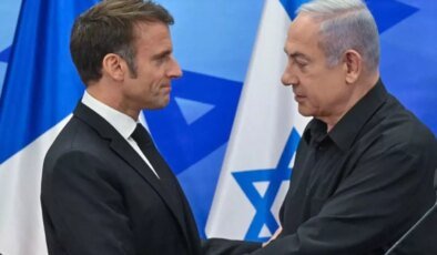 Netanyahu ile Macron arasında gergin görüşme