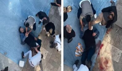 Önce kurşun yağdırdı ardından yerde tekmeledi