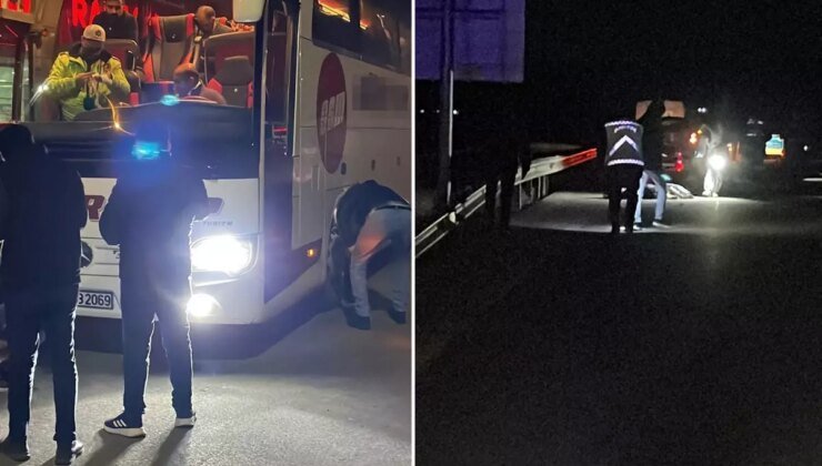 Otobüs sürücüsü kendini ihbar etti, parçalanmış ceset bulundu