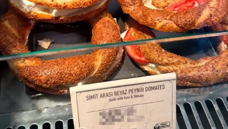 Sabiha Gökçen’deki kafede satılan simitin fiyatını görenler "Yok artık" diyor
