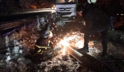 Samsun’da otobüsle TIR çarpıştı: 4 yaralı