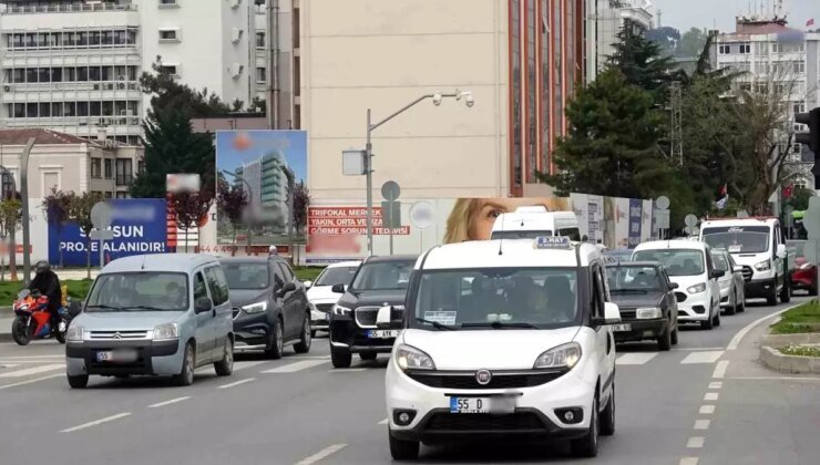 Samsun’da Trafiğe Kayıtlı Motorlu Taşıt Sayısı 504 Bin 953