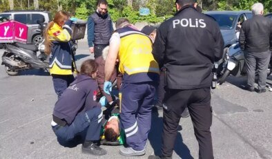 Sarıyer’de Trafik Kazası: Motosikletli Kurye Ağır Yaralandı