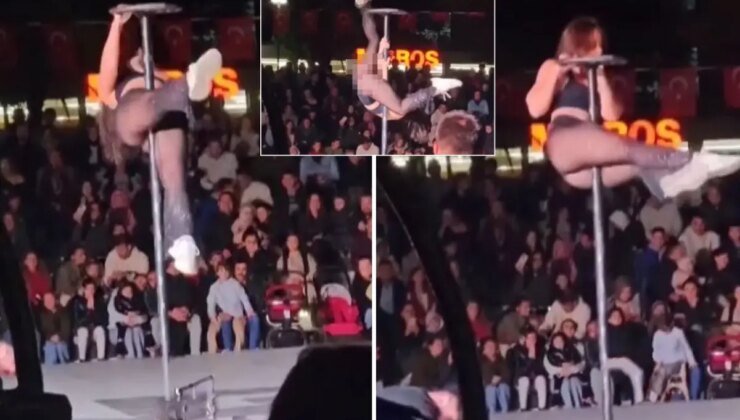 Tepkilerin odağındaki belediyenin direk dansı gösterisinden yeni görüntüler