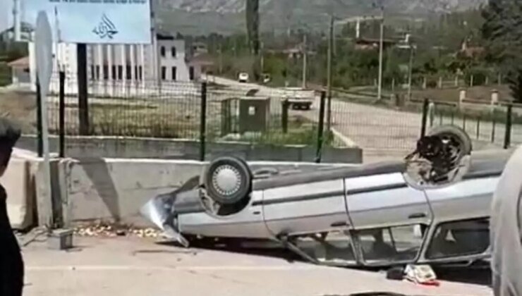 Tokat’ta Otomobilin Devrilmesi sonucu 3 Kişi Yaralandı
