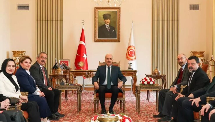 TÜBAF’tan TBMM Başkanı Kurtulmuş’a ziyaret: Gazetecilerin ailelerine gri pasaport talebi