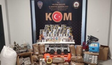 Yalova’da kaçak tütün operasyonu: 8 gözaltı