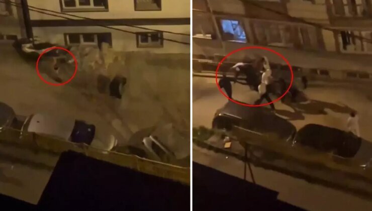Yer: İstanbul! Erkek arkadaşının evinin önüne gelen kadını böyle dövdüler