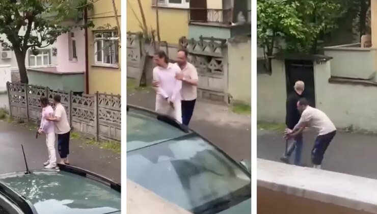Abartı egzozlu motosikletlileri tabanca ve balyozla kovaladılar