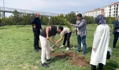 Afyonkarahisar’da Üniversite Öğrencilerinden Cami Çevresine Temizlik ve Fidan Dikim Etkinliği