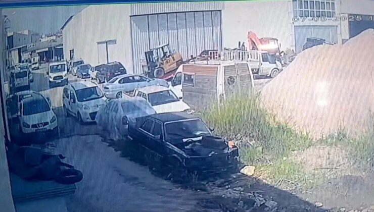 Antalya’da Forkliftin Kontrolden Çıkmasıyla Olası Facia Önlenmiş Oldu