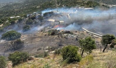 Bodrum’da yerleşim yeri yakınlarında yangın