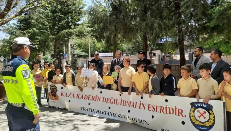 Bozkır’da Öğrencilere Trafik Eğitimi Verildi