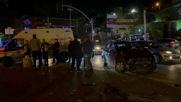 Bursa’da kırmızı ışık ihlali yapan otomobil taksiye çarptı: 7 yaralı