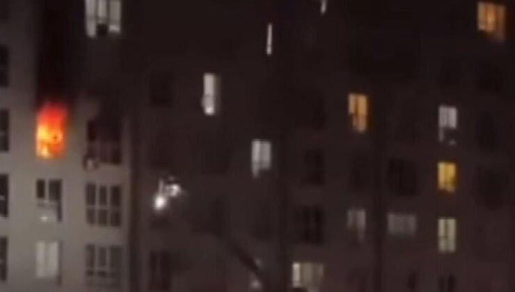 Esenyurt’ta sitede yangın paniği: 8. kattan atlayan kadın ağır yaralandı