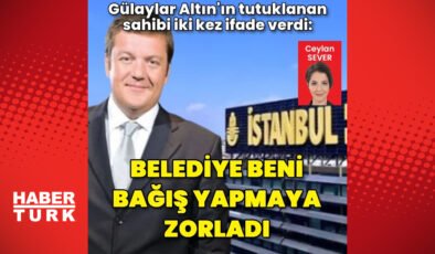 Gülaylar Altın’ın sahibi Mehmet İlhan Gülay: Belediye beni bağış yapmaya zorladı